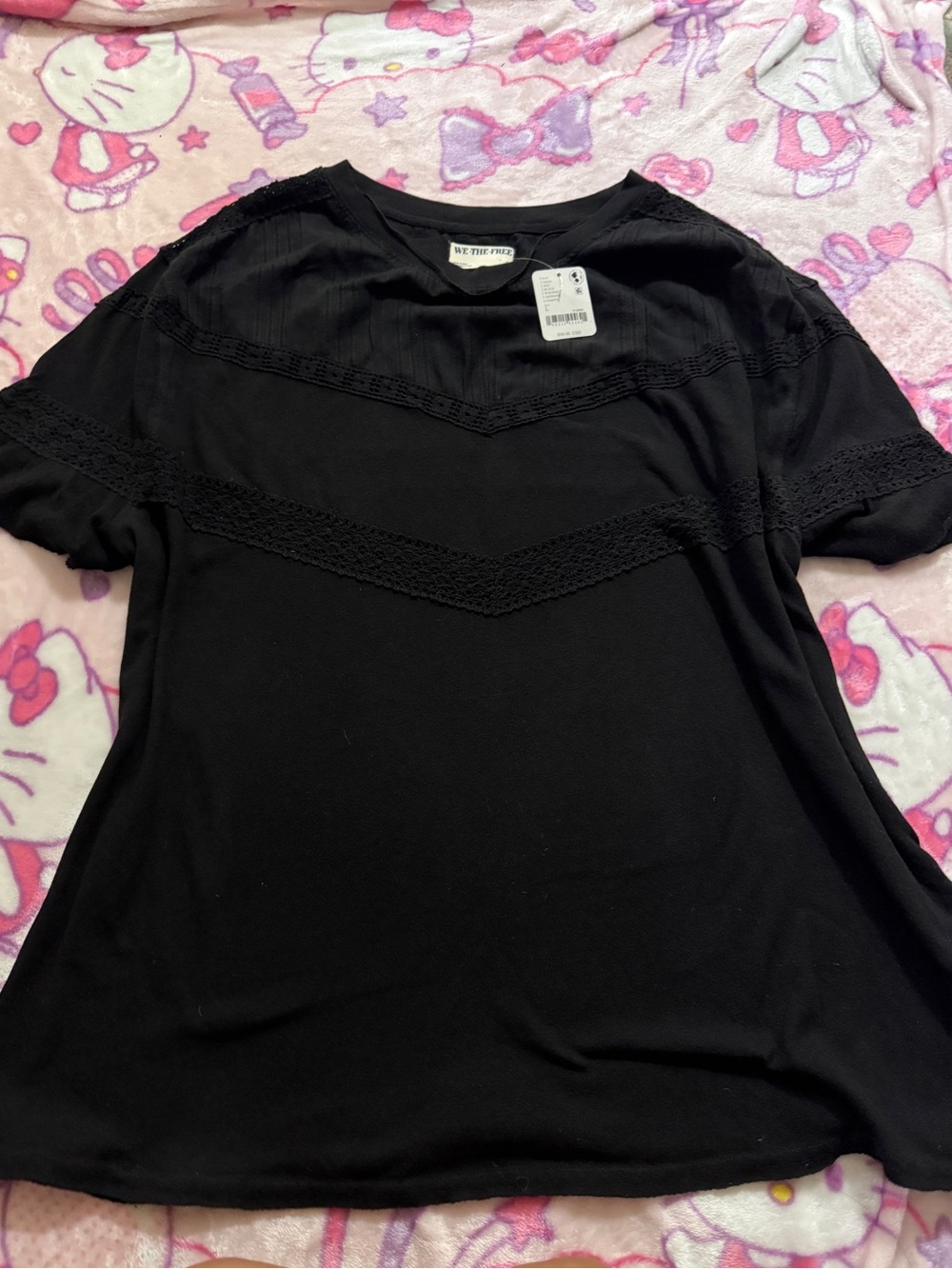 We The Free Black Dorothy Tee Size L